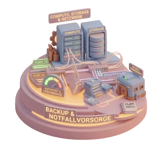Symbol für Rechenleistung und virtuelle Server